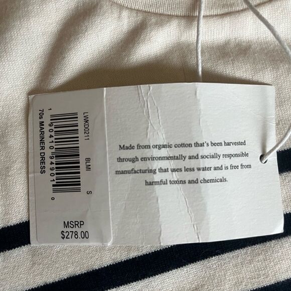 NWT- FRAME - 70s Mariner Dress Size Small - Picture 5 of 10